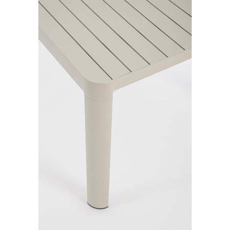 Tavolo in alluminio quadrato allungabile "Kiplin" 149 X 97/149 cm