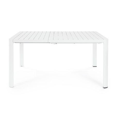 Tavolo in alluminio quadrato allungabile "Kiplin" 149 X 97/149 cm