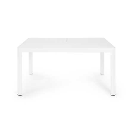Tavolo in alluminio quadrato allungabile "Kiplin" 149 X 97/149 cm