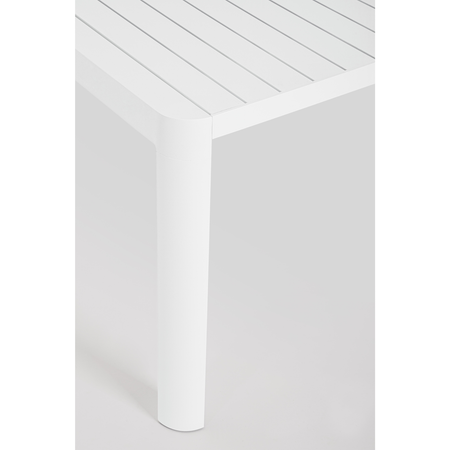 Tavolo in alluminio quadrato allungabile "Kiplin" 149 X 97/149 cm