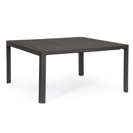 Tavolo in alluminio quadrato allungabile "Kiplin" 149 X 97/149 cm