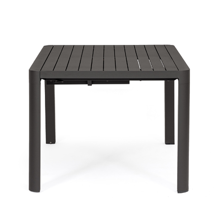 Tavolo in alluminio quadrato allungabile "Kiplin" 149 X 97/149 cm