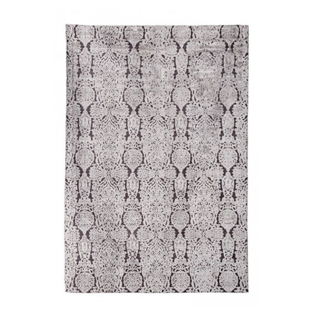 Tappeto da interno Delhi Grigio Viscosa 100%, retro in cotone 100%.