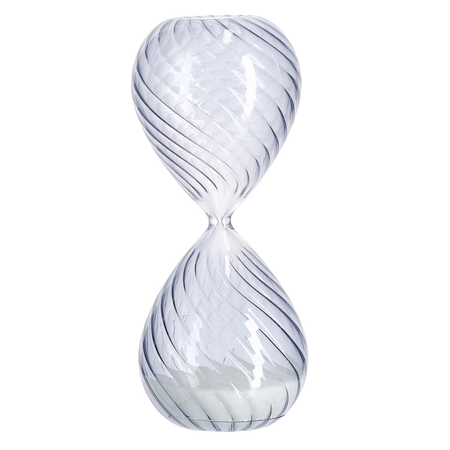 Clessidra kronos Trasparente realizzata in vetro decorazione da interno