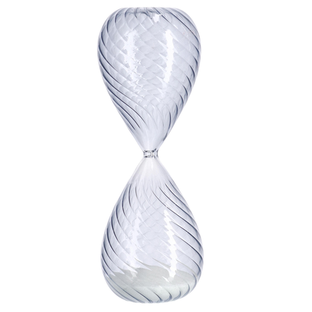 Clessidra kronos Trasparente realizzata in vetro decorazione da interno