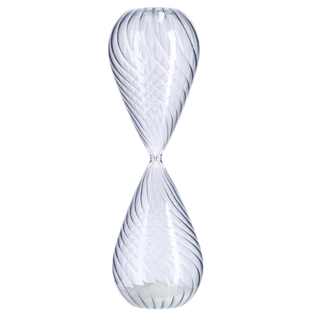 Clessidra kronos Trasparente realizzata in vetro decorazione da interno