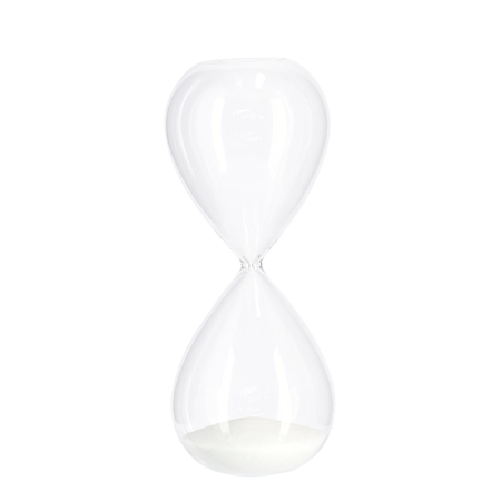 Clessidra kronos realizzato in vetro con all' interno la sabbia, prodotto con varietà di colore e misure