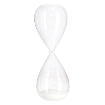 Clessidra kronos realizzato in vetro con all' interno la sabbia, prodotto con varietà di colore e misure
