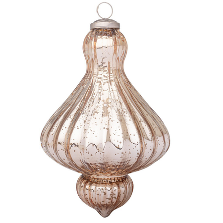 Pendaglio "Gloss" trottola la in vetro per decorazioni natalizie