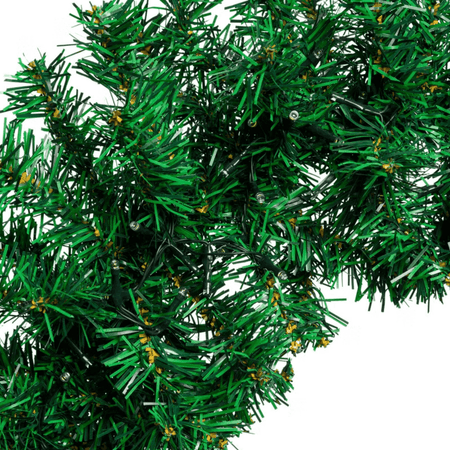 Corona di verde pino Moena a batteria, 60 cm, 140 led bianco caldo