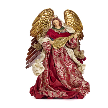 Angelo decorativo in tessuto per decorazioni natalizie, da 41 cm