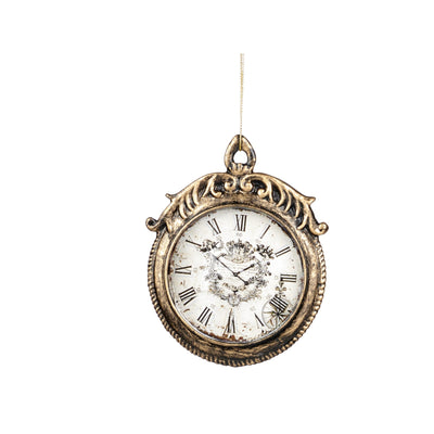 Pendente a forma di orologio per albero di Natale decorazione natalizia