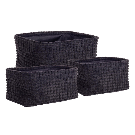 Set 3 porta oggetti "Nicky" in poliestere