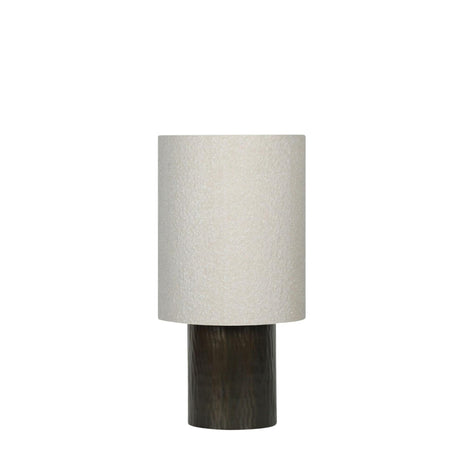 Lampada da tavolo "Bihar" in metallo e cotone h 41 cm