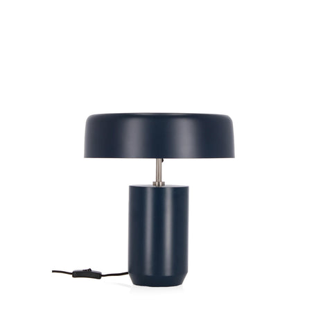 Lampada da tavolo "Kaithal" blu in metallo h 35 cm