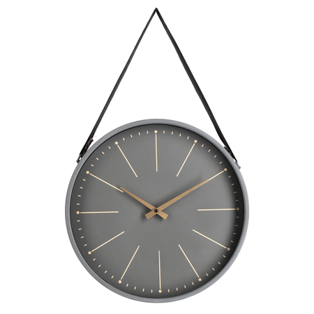 Orologio da parete "Timely" in acciaio a batteria 40x6x66 h cm