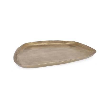 Vassoio decorativo chisel antracit in alluminio artigianale decorativo