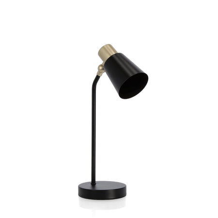 Lampada da tavolo "Helsinki" in acciaio h 40 cm