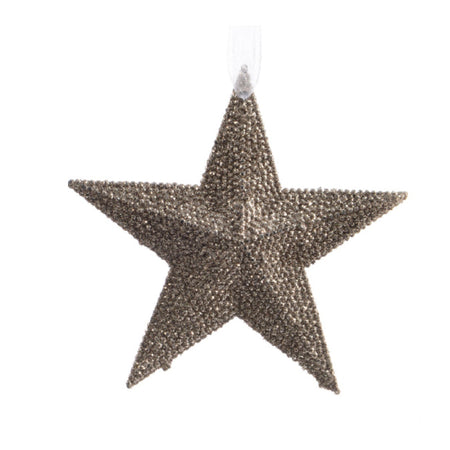 Pendaglio colore perla per albero decorazione natalizia da 10.5 cm