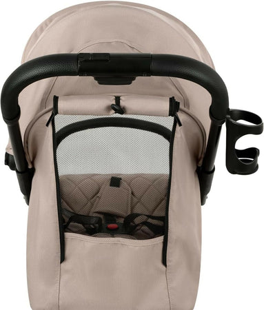 KIKKABOO Passeggino Cloe - colore BEIGE - telaio in alluminio, Pieghevole, omologato fino a 22 kg, Passeggino 0+ Mesi fino 22 Kg - Passeggino Leggero con Chiusura Compatta, Schienale Reclinabile e Regolabile, Poggiagambe