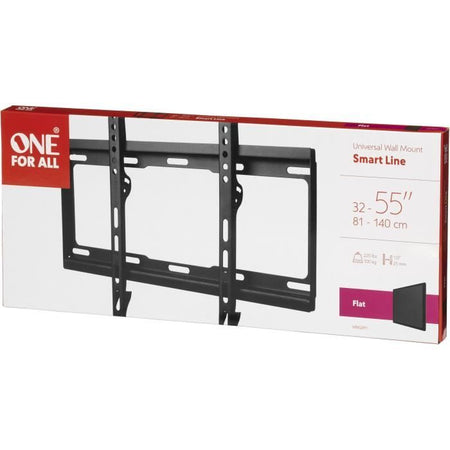 Uno per tutti i WM2411 - Supporto per la parete TV Supporto piatto per lo schermo 32-65 ''/81-165cm - per TV Max 100kgs - 25 mm dalla parete