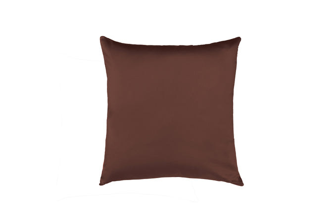 Cuscino Arredo 50 x 50 cm in Raso di puro cotone Cacao