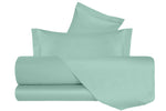 Completo Letto in Raso di puro cotone Verde Acqua - Vanita di raso