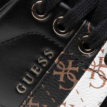 Guess Sneakers Donna Fl5reeele12 Lacci Suola In Gomma Scarpa Casual Sportiva Da Ginnastica Fashion Sneaker Logo Laterale Plateau 2,5 Cm