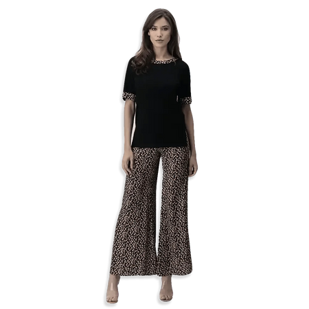 Oroblu Maglia T-Shirt da donna Pull-On Tops Flowers VOBT67347 S40 - Passarelli Biancheria
