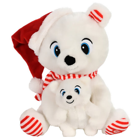 Peluche natalizio con animazioni e suoni, decorazione per interno