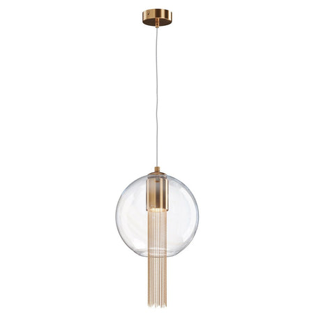 Sospensione Contemporanea Flusso Grande In Metallo Bronzo 1 Luce