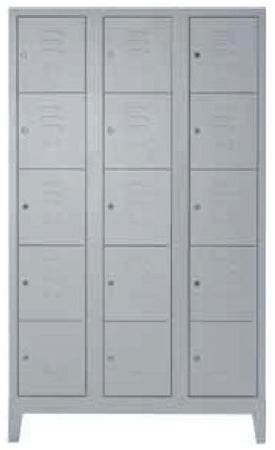 Armadio casellario in metallo a 15 vani da ufficio cm. 98x38/50x180h