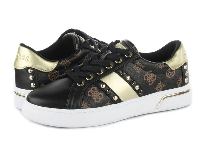 Guess Fl5 Riy-fal12 Sneakers Donna Punta Tonda Con Lacci E Suola In Gomma 2,5cm Scarpe Casual Con Fodera Interna E Logo