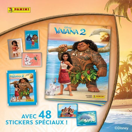 Album - PANINI - Vaiana 2 - 192 figurine - 48 brillanti - Avventura avvincente