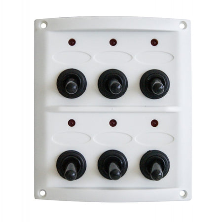 Pannello Elettrico Bianco 6 Int.Con Led
