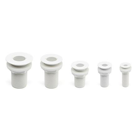 Passascafo Incasso 1"1/2 Bianco