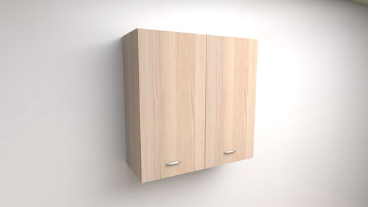 PENSILE SCOLAPIATTI H 72x L 90x P 33 COMPLETO DI SCOLAPIATTI IN ACCIAIO INOX. SPEDIZIONE IN KIT IN COLORE ROVERE