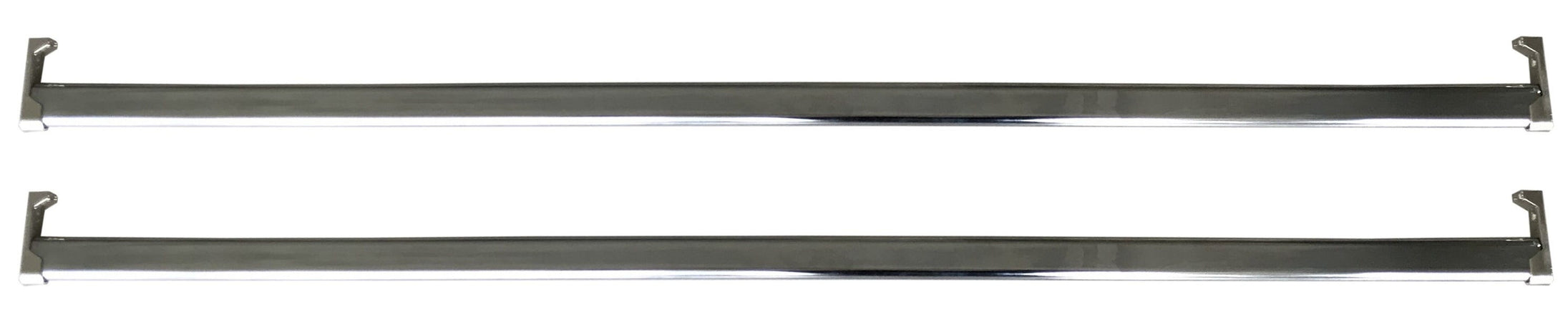 Portagrucce con due tubi cromati per scaffalatura cm. 80x80