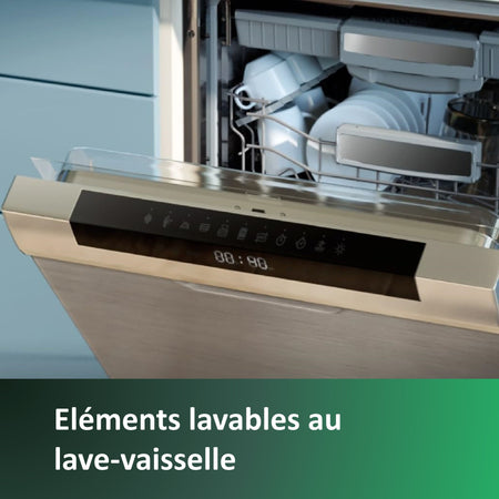 Caffettiera a filtro PHILIPS Daily HD7462 / 20 - Nera e acciaio inox