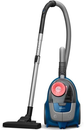 PHILIPS XB2123/09 - Aspirapolvere senza sacco - 850 W - Compatto - 1,3 L - Blu scuro / Pesca