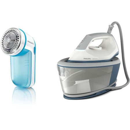 Generatore di Vapore + Plush Shave - PHILIPS BXA0019/00 - Compatto - 6 barre - Effetto pressatura 300g/min - Flusso vapore continuo 110g/min