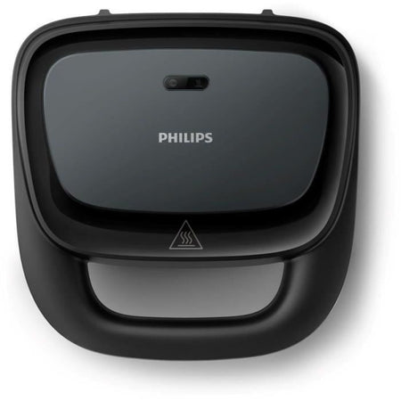 Tostiera - PHILIPS - HD2331/90 - 750 W - Piastre triangolari - Nero