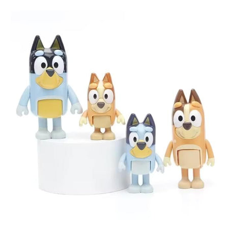 4 Full Bluey Family Figures - Giose giocattoli - da 3 anni