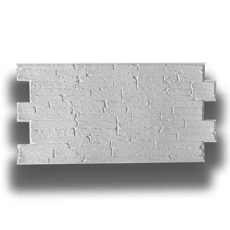 Pannelli 3D Rivestimento a parete in PVC effetto PIETRA BIANCA 96x48cm Realistici, isolanti, idrorepellenti. - Eternal Parquet
