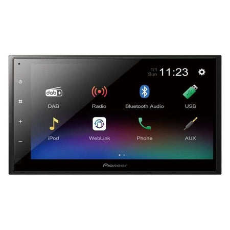 AUTRADIO - PIONEER - DMH -A340DABDAB - USB - 2 DIN - Schermata 6.8 Tipo capacitivo Flat - Bluetooth - DAB+