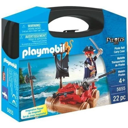 PLAYMOBIL - Valigia dei pirati - Bambino - Cannone e proiettili - 22 pezzi - Da 4 anni