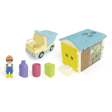 PLAYMOBIL Junior 71686 Operaio di camion e garage, Disney, 12 mesi