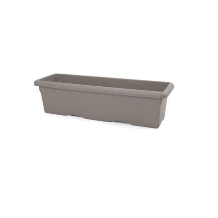 PLASTIKEN Fioriera rettangolare - 60 X 33 cm - Tortora