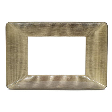 Placca 3F Bronzo Spazzol Mapam 6803-9 Comp V/Plana Placca 6803-9 Bronzo Spazzolato Metallo