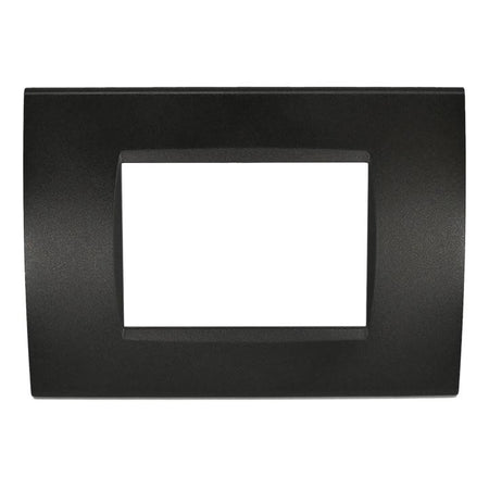 Placca 3F Nero Mapam 6003-2 3P Comp Vimar Plana Compatibile Vimar Plana
